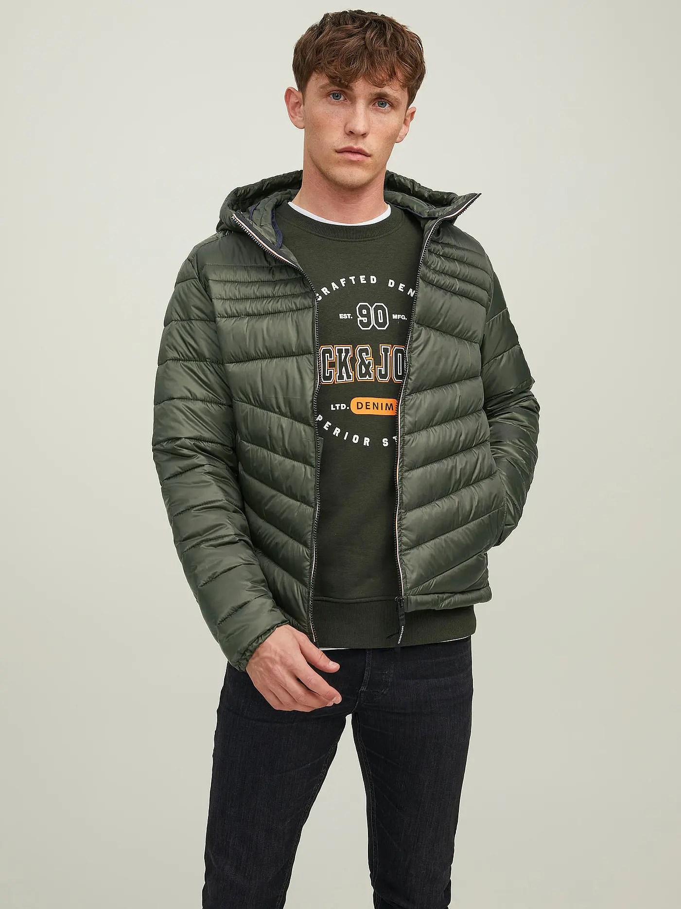 JACK & JONES | Steppjacke JJEHERO | olive